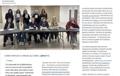 Article dans La Provence (janvier 2026) image